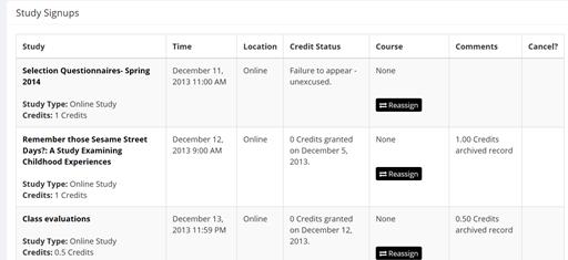 Reassigning earned credits to a different class